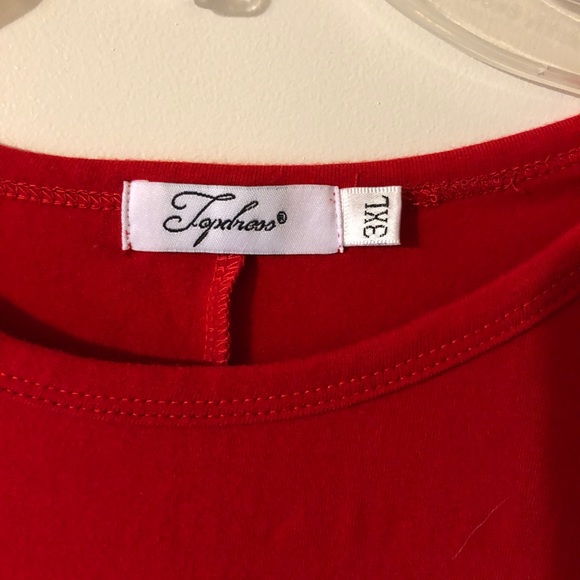 Red Tunic Top - Picture 2 of 3